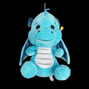 Dragon Plush Derek Podgy Blue 13 in Stuffed Animal Toy
